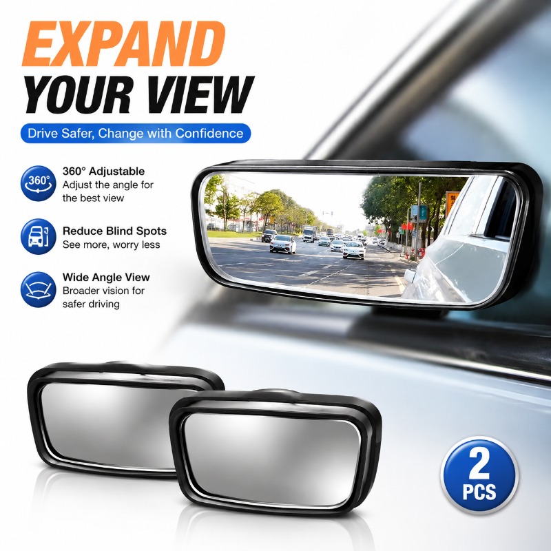 Blind Spot Mirror Wide Angle Convex 2Pcs - 2 Pezzi Specchietti Retrovisori Ausiliari per