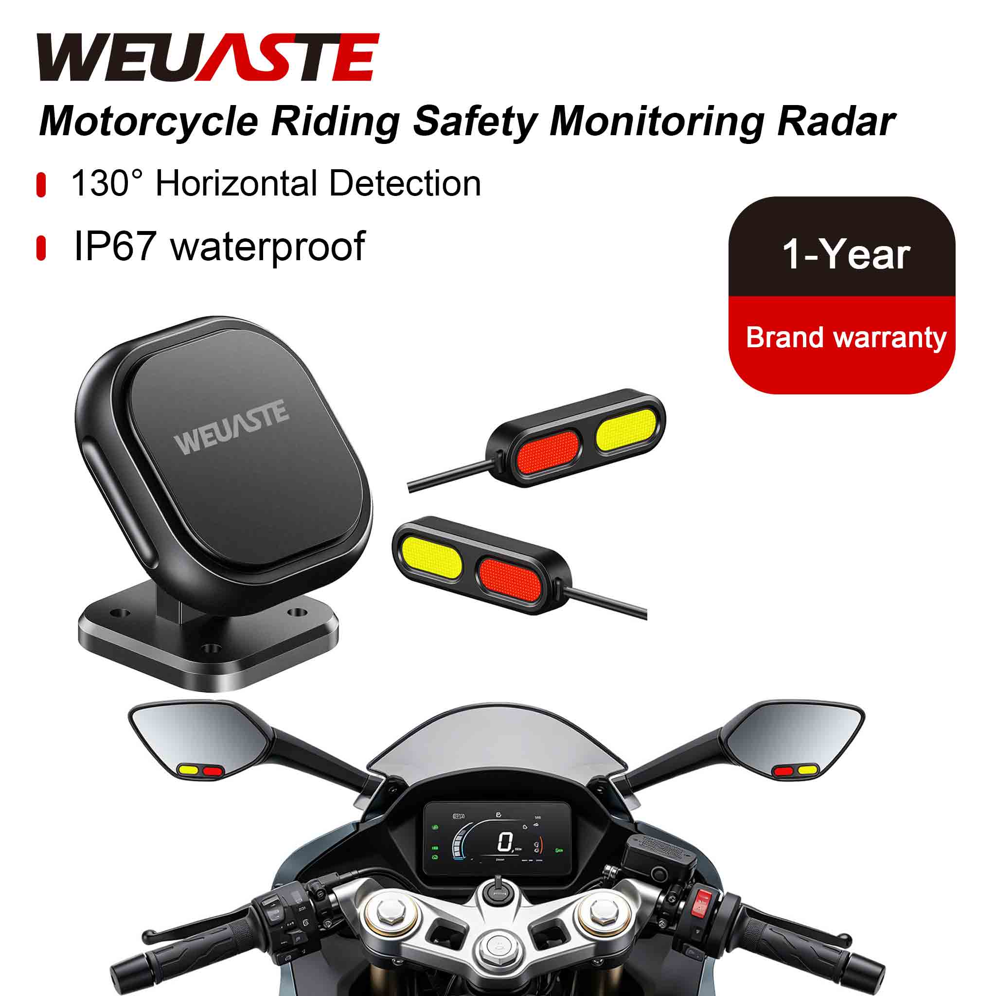 Blind Spot Detection System 24Ghz Radar - Sistema di sicurezza per moto WEUASTE