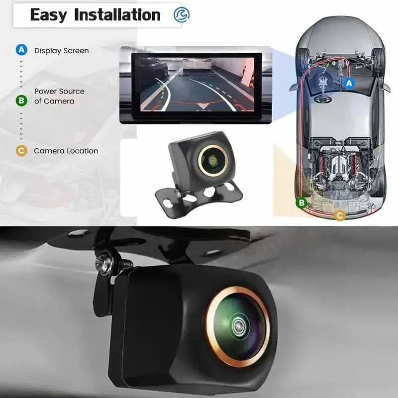 360 Degree Bird View Car Camera System - Telecamera di Retromarcia con Traiettoria Dinamica