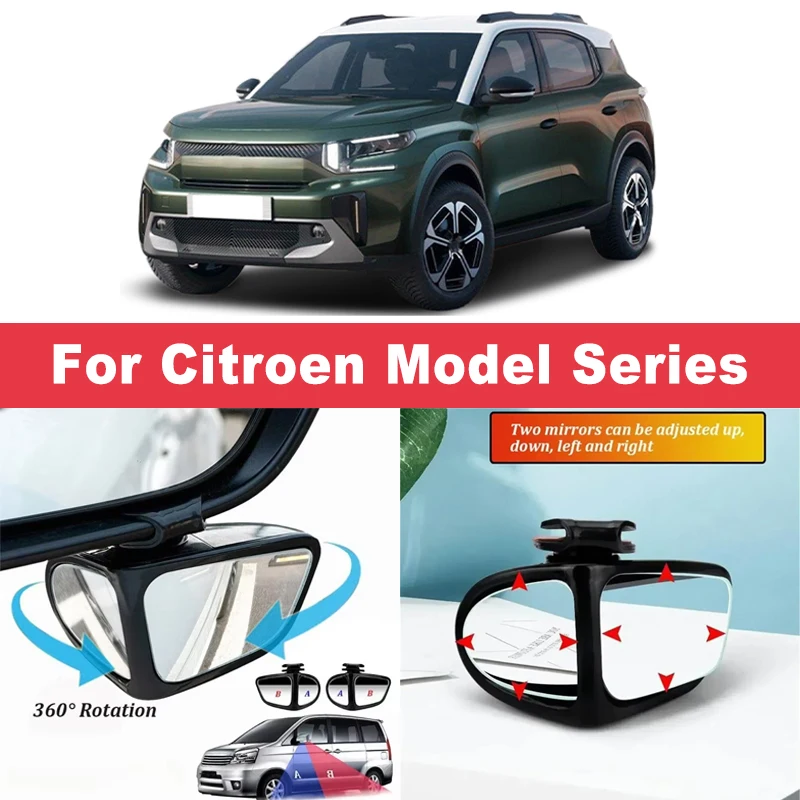 Blind Spot Mirror Wide Angle Convex 2Pcs - 2 Pezzi 360 ° Specchietti Retrovisori