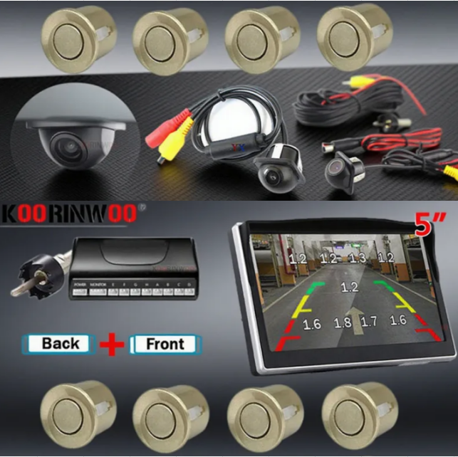 Car Parking Sensor 8 Sensor Front Rear - Sensori di parcheggio elettromagnetici Koorinwoo 8