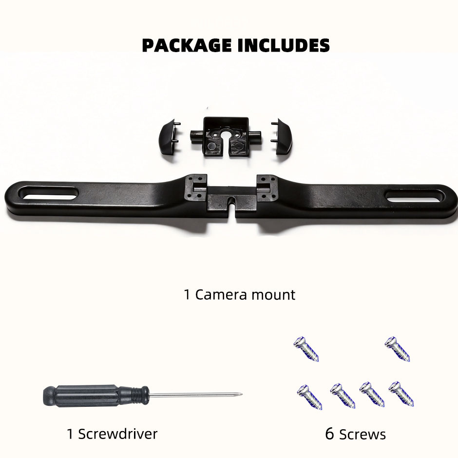 License Plate Backup Camera Frame Mount - Telecamera di Retromarcia con Supporto per