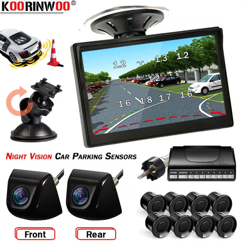 Car Parking Sensor 8 Sensor Front Rear - Sistema Intelligente Koorinwoo per Auto, Sensori