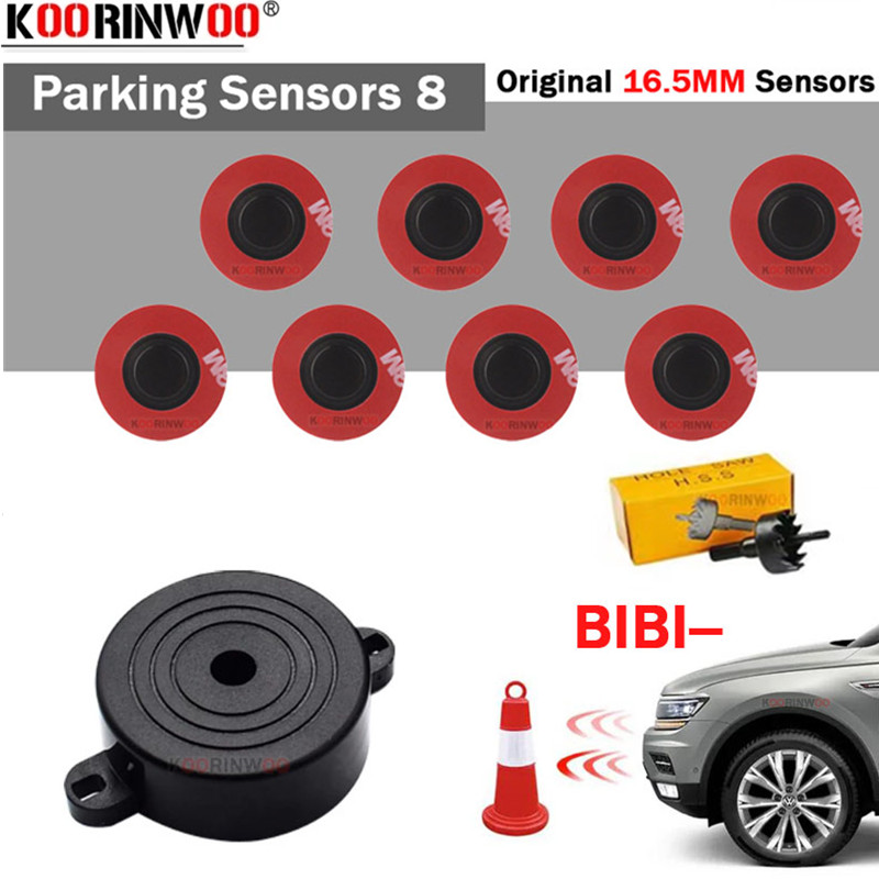 Car Parking Sensor 8 Sensor Front Rear - Sensori di Parcheggio Auto Koorinwoo 8