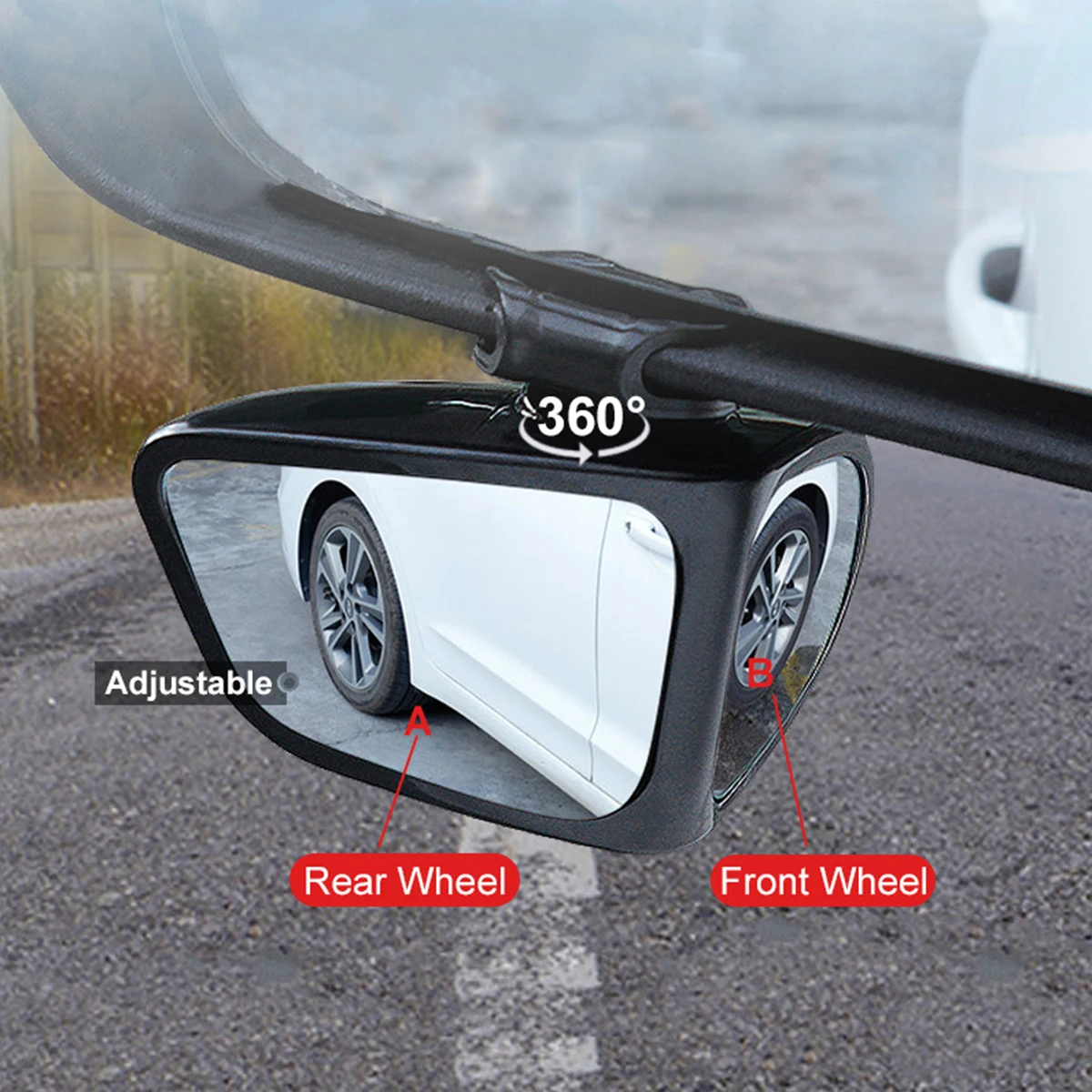 Blind Spot Mirror Wide Angle Convex 2Pcs - 2 Pezzi Specchietti Retrovisori Auto 360°