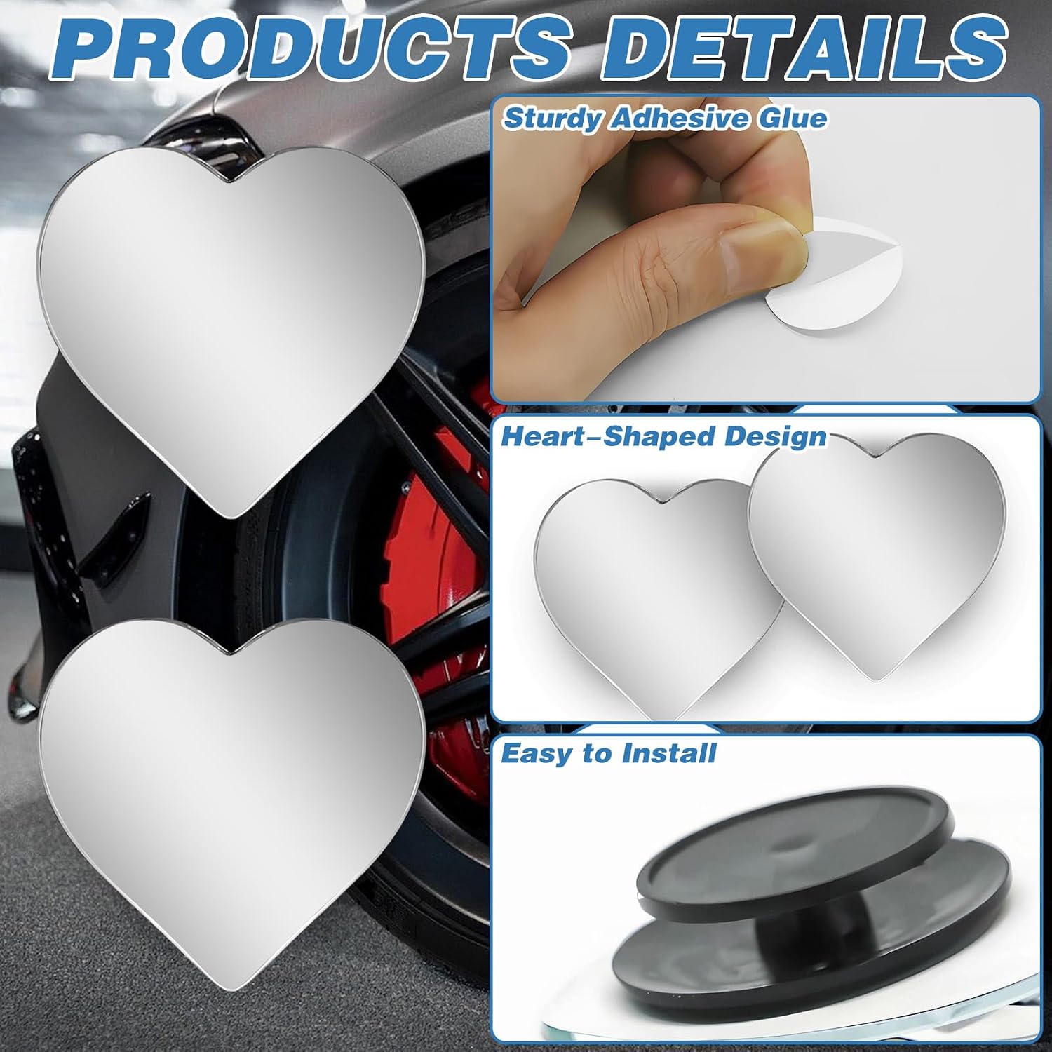 2 Pezzi Specchietti Retrovisor - Blind Spot Mirror Wide Angle Convex 2Pcs recensione e prezzo