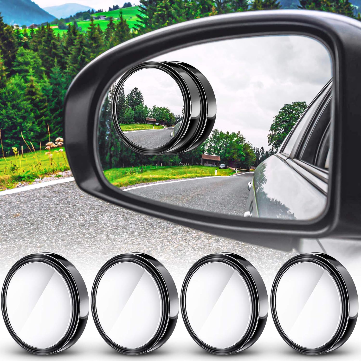 2 pezzi cornice rotonda conves - Blind Spot Mirror Wide Angle Convex 2Pcs recensione e prezzo