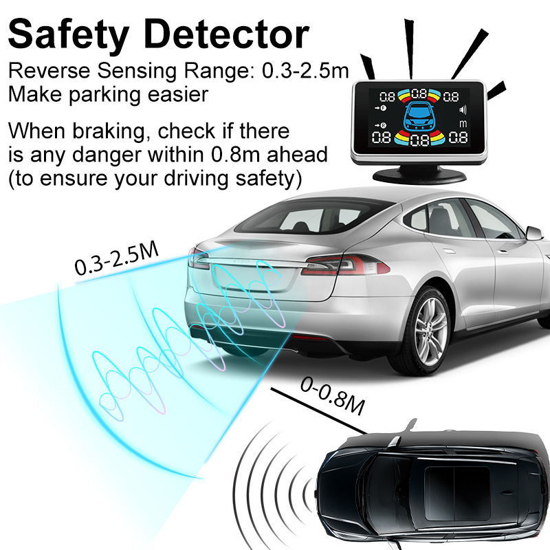Kit di 8 sensori di parcheggio - Car Parking Sensor 8 Sensor Front Rear recensione e prezzo