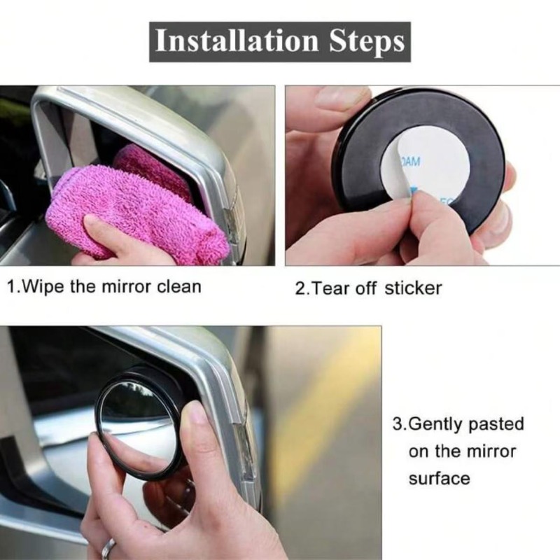 2 Pezzi Specchietto Convesso R - Blind Spot Mirror Wide Angle Convex 2Pcs recensione e prezzo