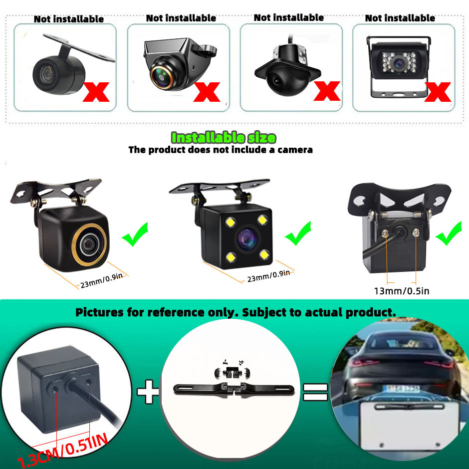 Telecamera di Retromarcia con  - License Plate Backup Camera Frame Mount recensione e prezzo