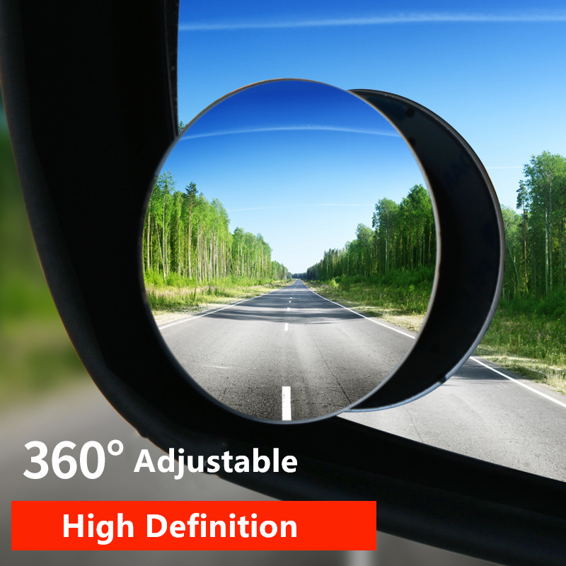 1/2 pezzi senza bordo 360 °    - Blind Spot Mirror Wide Angle Convex 2Pcs recensione e prezzo