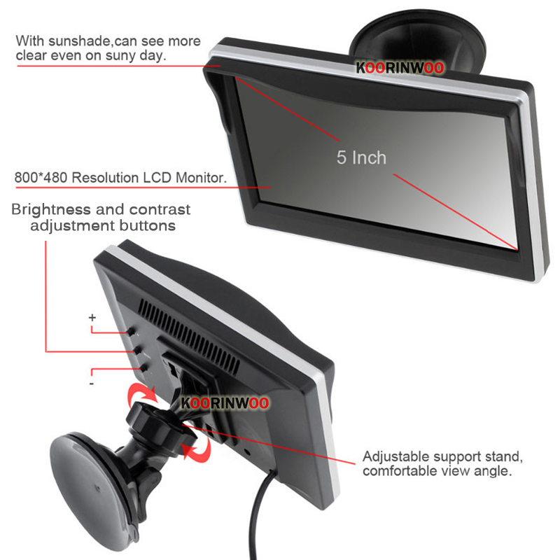 Koorinwoo Intelligent Parktron - Car Parking Sensor 8 Sensor Front Rear recensione e prezzo